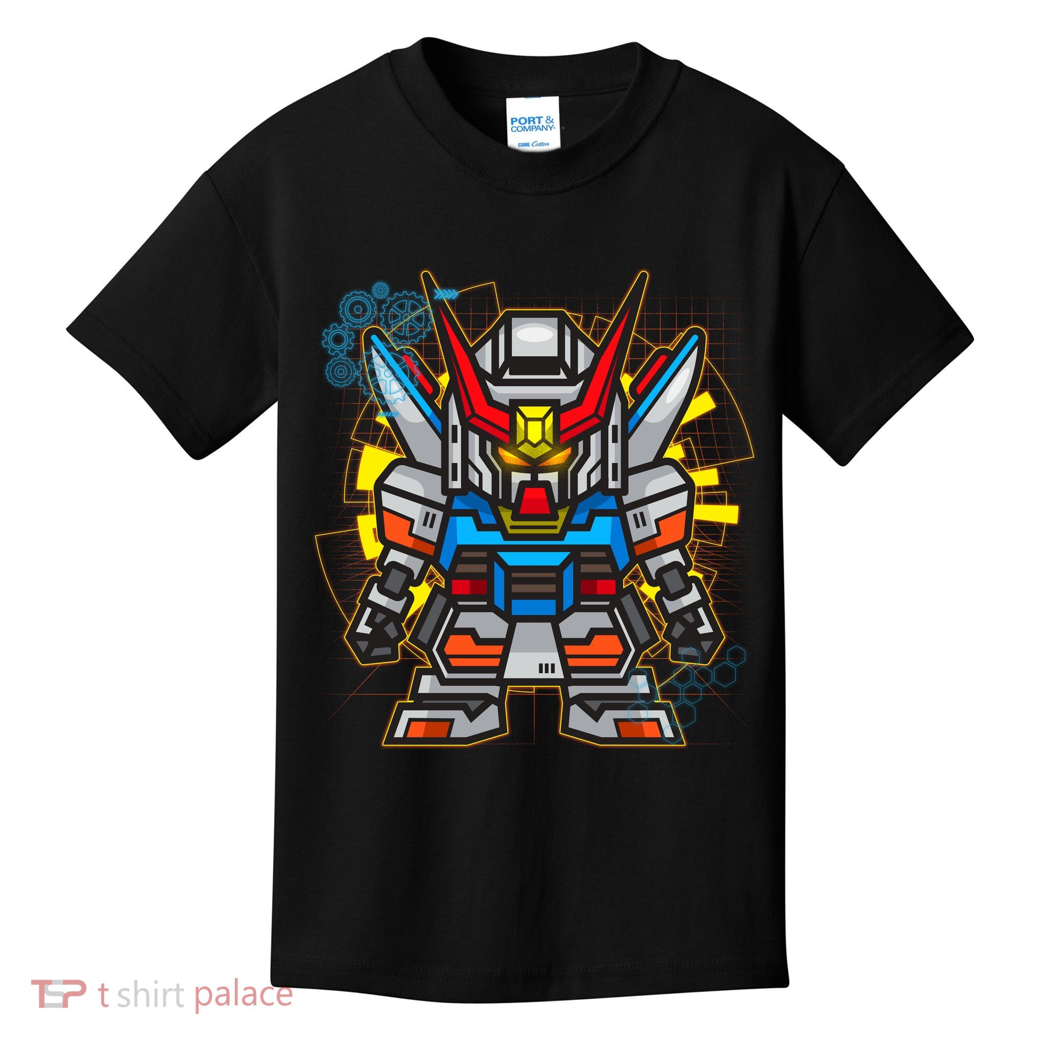 Japanese Anime Fighting Mecha Robot Kids T-Shirt