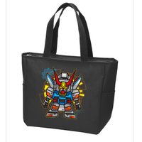 Japanese Anime Fighting Mecha Robot Zip Tote Bag