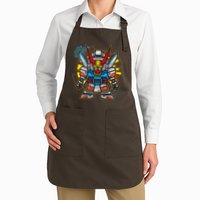 Japanese Anime Fighting Mecha Robot Apron