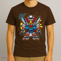 Japanese Anime Fighting Mecha Robot T-Shirt