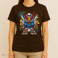 Japanese Anime Fighting Mecha Robot T-Shirt