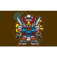 Japanese Anime Fighting Mecha Robot Bumper Sticker