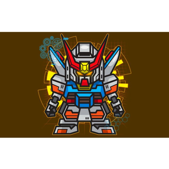 Japanese Anime Fighting Mecha Robot Bumper Sticker