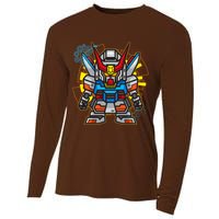 Japanese Anime Fighting Mecha Robot Cooling Performance Long Sleeve Crew