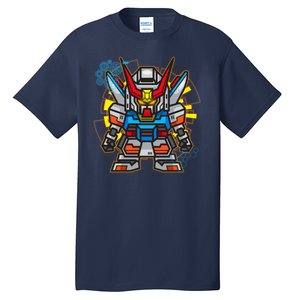 Japanese Anime Fighting Mecha Robot Tall T-Shirt