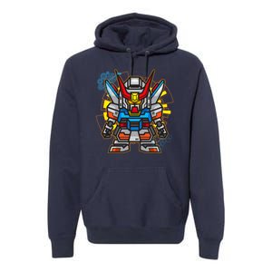 Japanese Anime Fighting Mecha Robot Premium Hoodie