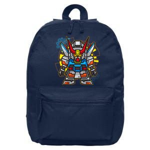 Japanese Anime Fighting Mecha Robot 16 in Basic Backpack