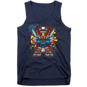 Japanese Anime Fighting Mecha Robot Tank Top