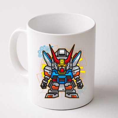 Japanese Anime Fighting Mecha Robot Coffee Mug