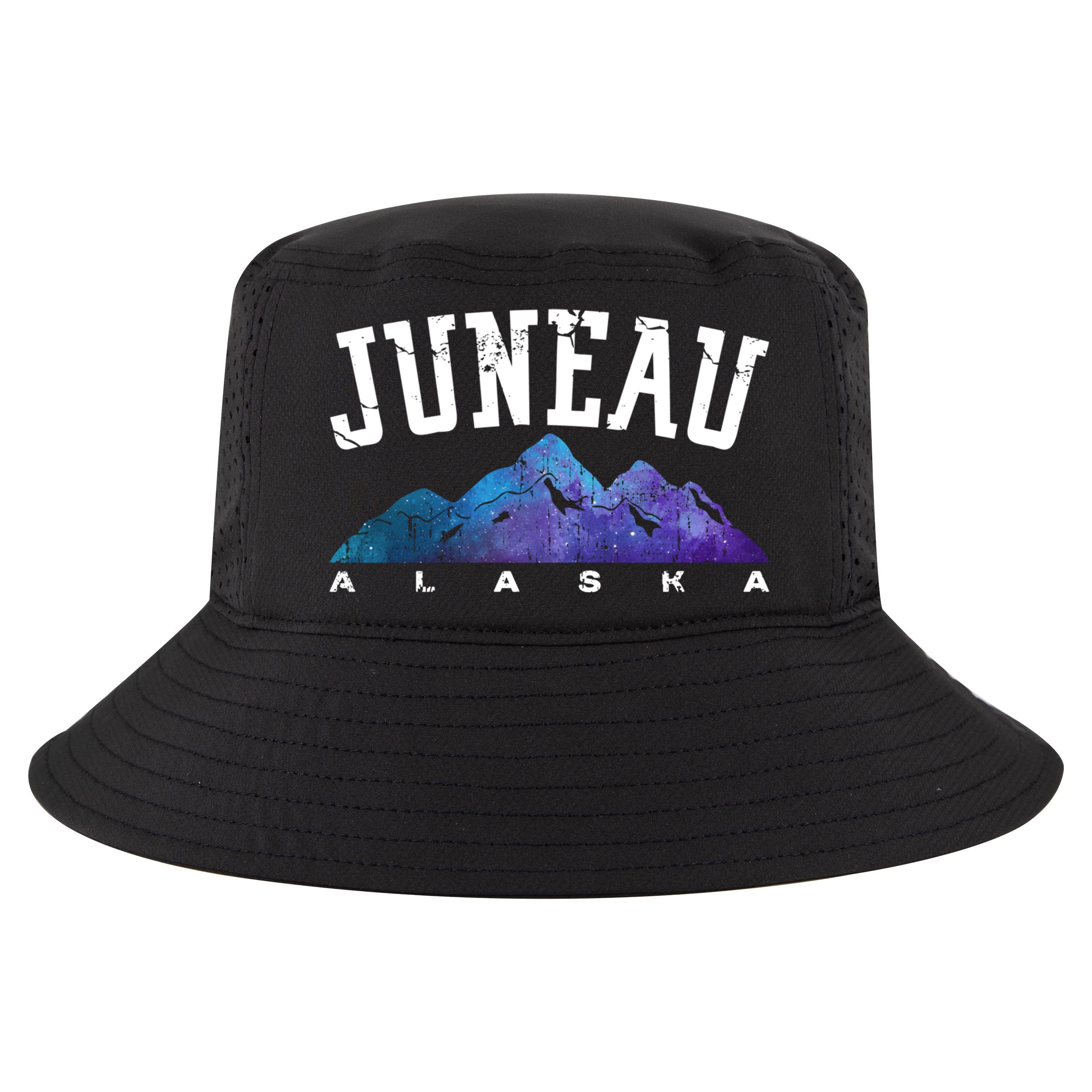 Juneau Alaska Family Mountain Hiking Camping Hunting Trip Gift Cool Comfort Performance Bucket Hat
