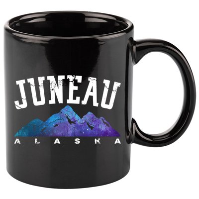 Juneau Alaska Family Mountain Hiking Camping Hunting Trip Gift 11oz C Handle Ceramic Mug