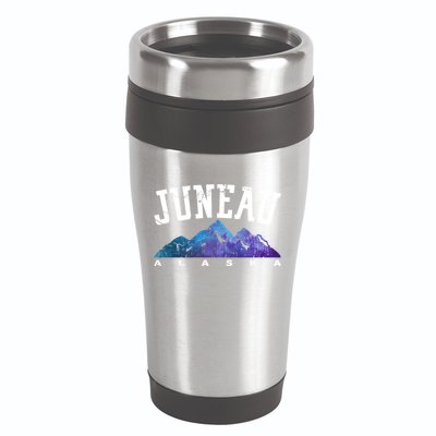 Juneau Alaska Family Mountain Hiking Camping Hunting Trip Gift 16oz Travel Tumbler