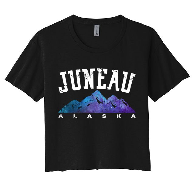 Juneau Alaska Family Mountain Hiking Camping Hunting Trip Gift Crop Top