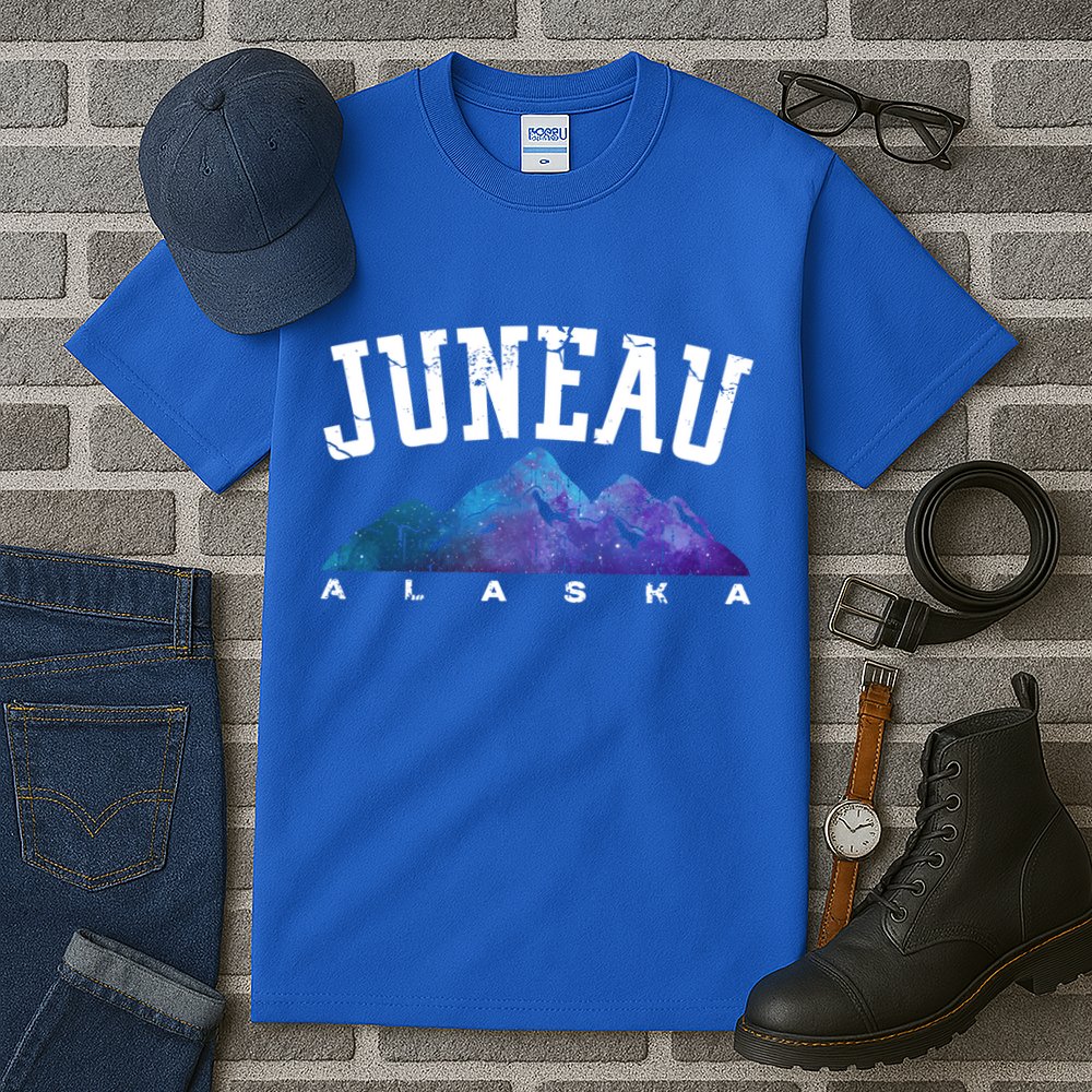 Juneau Alaska Family Mountain Hiking Camping Hunting Trip Gift Tall T-Shirt