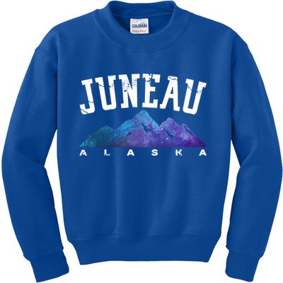 Juneau Alaska Family Mountain Hiking Camping Hunting Trip Gift Kids Sweatshirt
