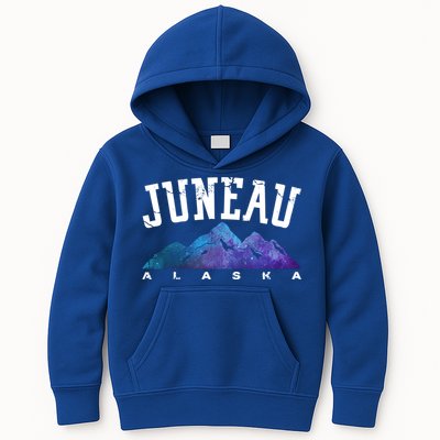 Juneau Alaska Family Mountain Hiking Camping Hunting Trip Gift Kids Hoodie