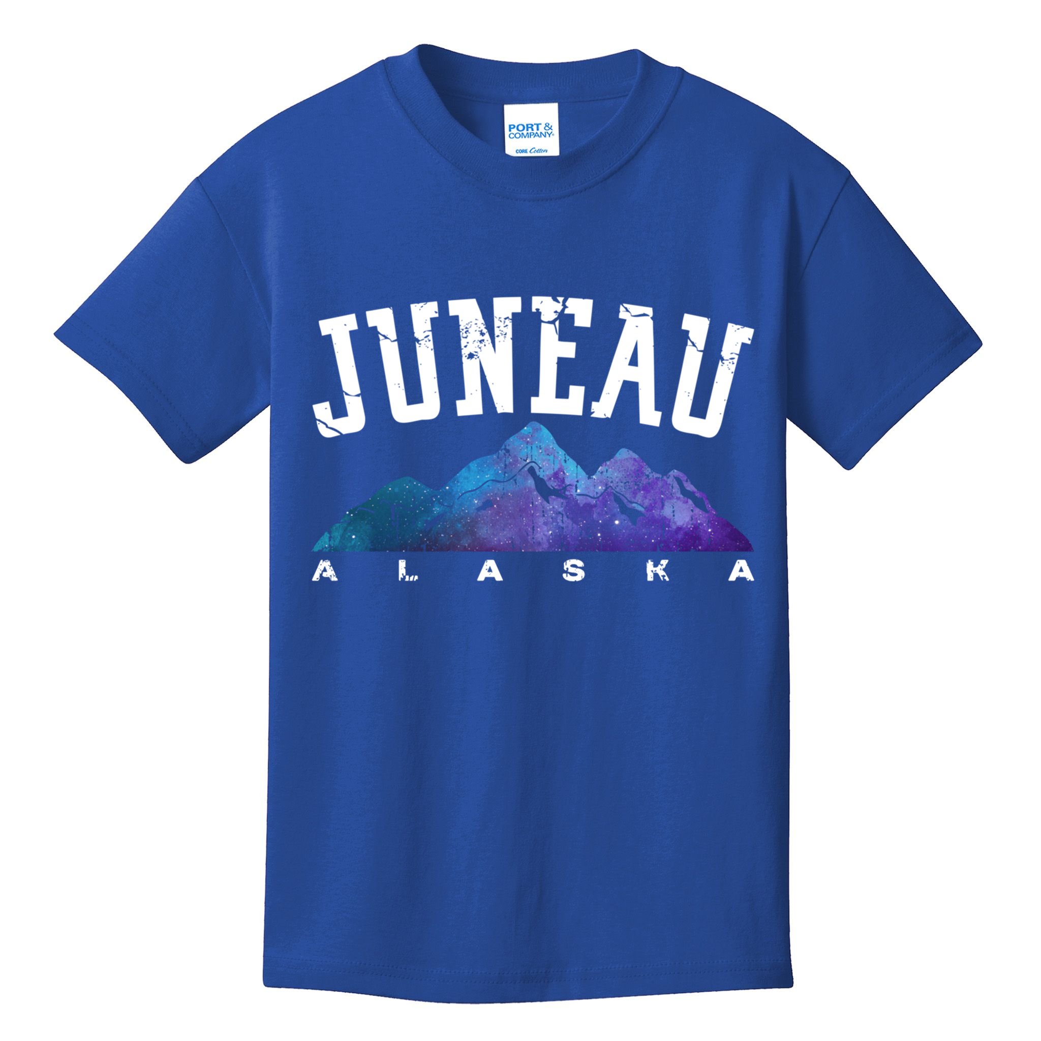 Juneau Alaska Family Mountain Hiking Camping Hunting Trip Gift Kids T-Shirt