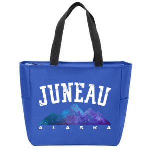 Juneau Alaska Family Mountain Hiking Camping Hunting Trip Gift Zip Tote Bag