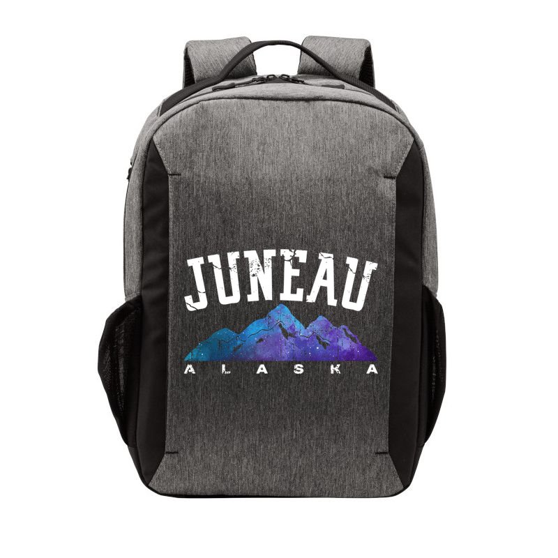 Juneau Alaska Family Mountain Hiking Camping Hunting Trip Gift Vector Backpack