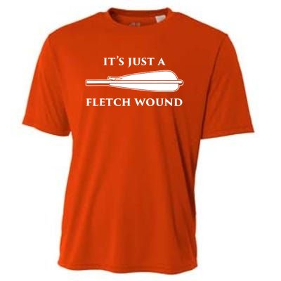 Just A Fletch Wound Funny Archers Gift Traditional Archery Cute Gift Cooling Performance Crew T-Shirt