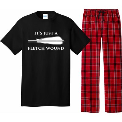 Just A Fletch Wound Funny Archers Gift Traditional Archery Cute Gift Pajama Set