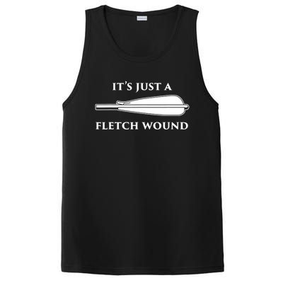 Just A Fletch Wound Funny Archers Gift Traditional Archery Cute Gift PosiCharge Competitor Tank