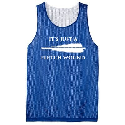 Just A Fletch Wound Funny Archers Gift Traditional Archery Cute Gift Mesh Reversible Basketball Jersey Tank