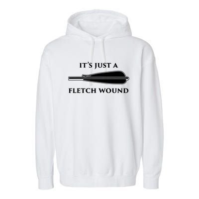 Just A Fletch Wound Funny Archers Gift Traditional Archery Cute Gift Garment-Dyed Fleece Hoodie