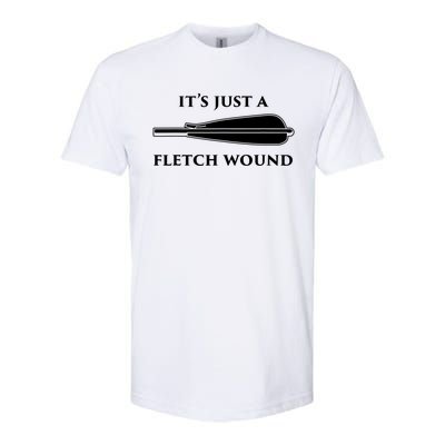 Just A Fletch Wound Funny Archers Gift Traditional Archery Cute Gift Softstyle CVC T-Shirt