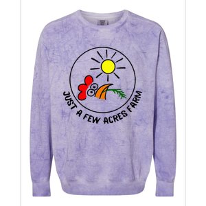 Just a few acres farm Colorblast Crewneck Sweatshirt