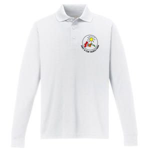 Just a few acres farm Performance Long Sleeve Polo