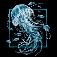 Jellyfish And Fishes In Sea Bucket Hat
