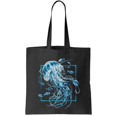 Jellyfish And Fishes In Sea Bag