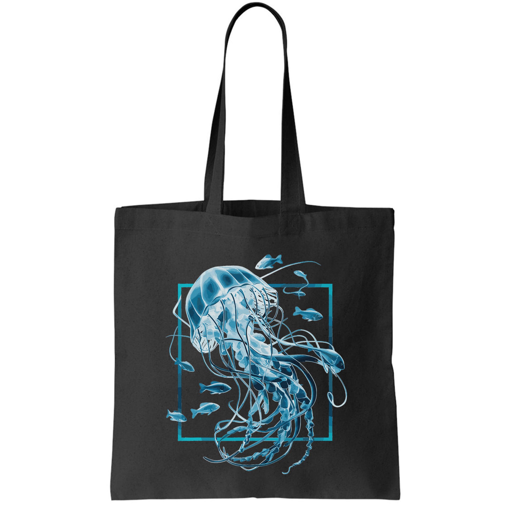 Jellyfish And Fishes In Sea Bag