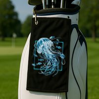 Jellyfish And Fishes In Sea Golf Towel