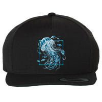 Jellyfish And Fishes In Sea Wool Snapback Cap