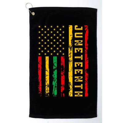 Juneteenth American Flag African Golf Towel