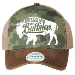 Just A Girl Who Loves Buffaloes Buffalo Bison Lover Legacy Tie Dye Trucker Hat