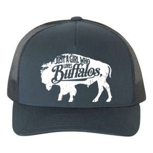 Just A Girl Who Loves Buffaloes Buffalo Bison Lover Yupoong Adult 5-Panel Trucker Hat