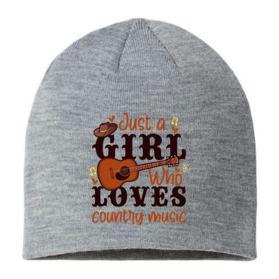 Just A Girl Who Loves Country Music Sustainable Beanie