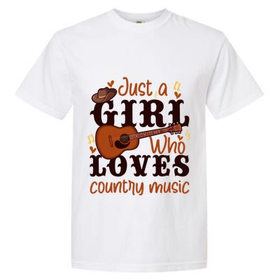 Just A Girl Who Loves Country Music Garment-Dyed Heavyweight T-Shirt