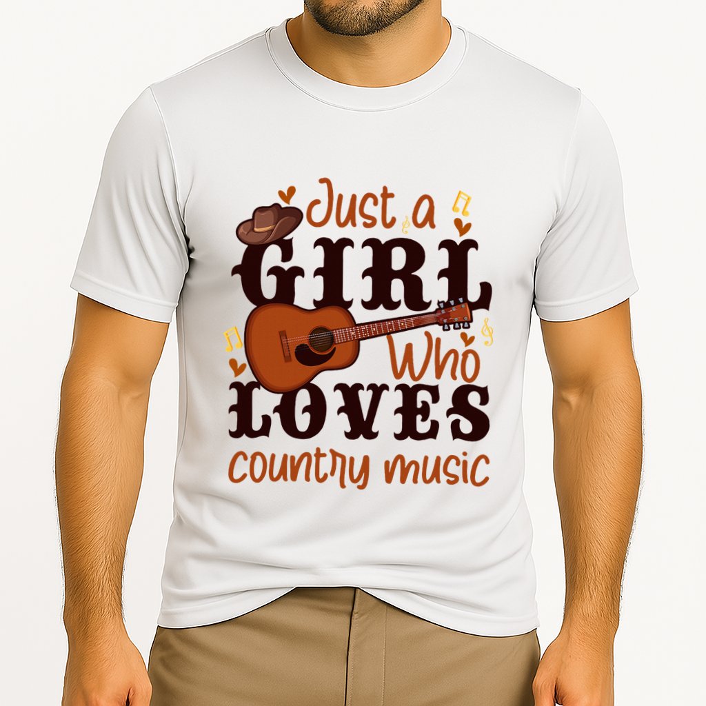 Just A Girl Who Loves Country Music Cooling Performance Crew T-Shirt