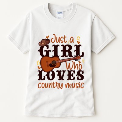 Just A Girl Who Loves Country Music Tall T-Shirt