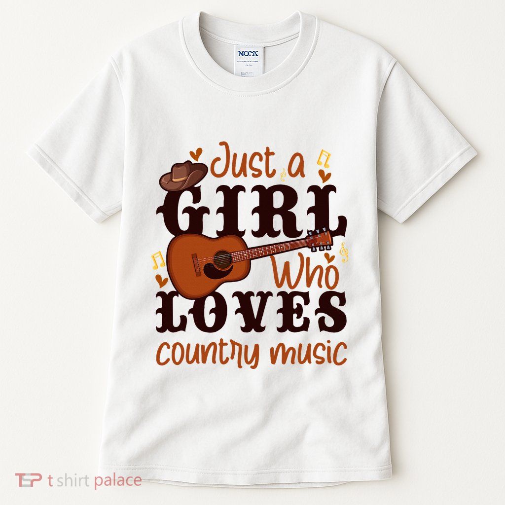 Just A Girl Who Loves Country Music Tall T-Shirt