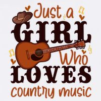 Just A Girl Who Loves Country Music V-Neck T-Shirt