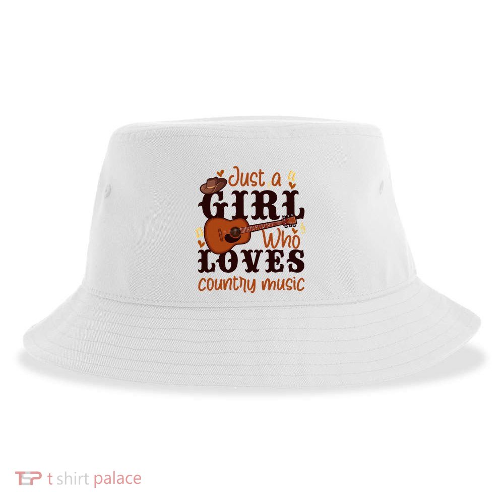 Just A Girl Who Loves Country Music Sustainable Bucket Hat