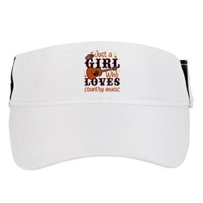 Just A Girl Who Loves Country Music Adult Drive Performance Visor