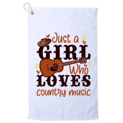 Just A Girl Who Loves Country Music Golf Towel