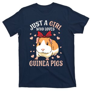 Just A Girl Who Loves Guinea Pigs Lover Mom Girl Cavy T-Shirt