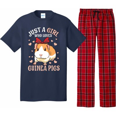 Just A Girl Who Loves Guinea Pigs Lover Mom Girl Cavy Pajama Set